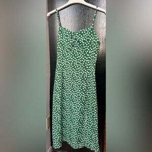 SHEIN Ladies Green Dress with White Floral Accents